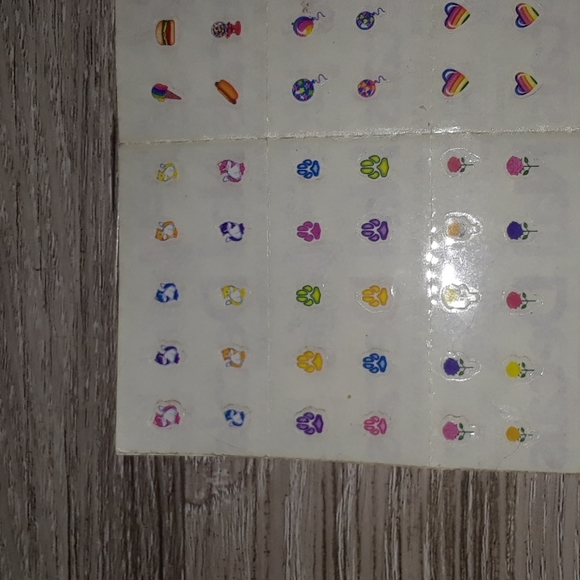 Vintage Lisa Frank Nail Art Sticker Decal Sets Match Stationary - Picture 2 of 4
